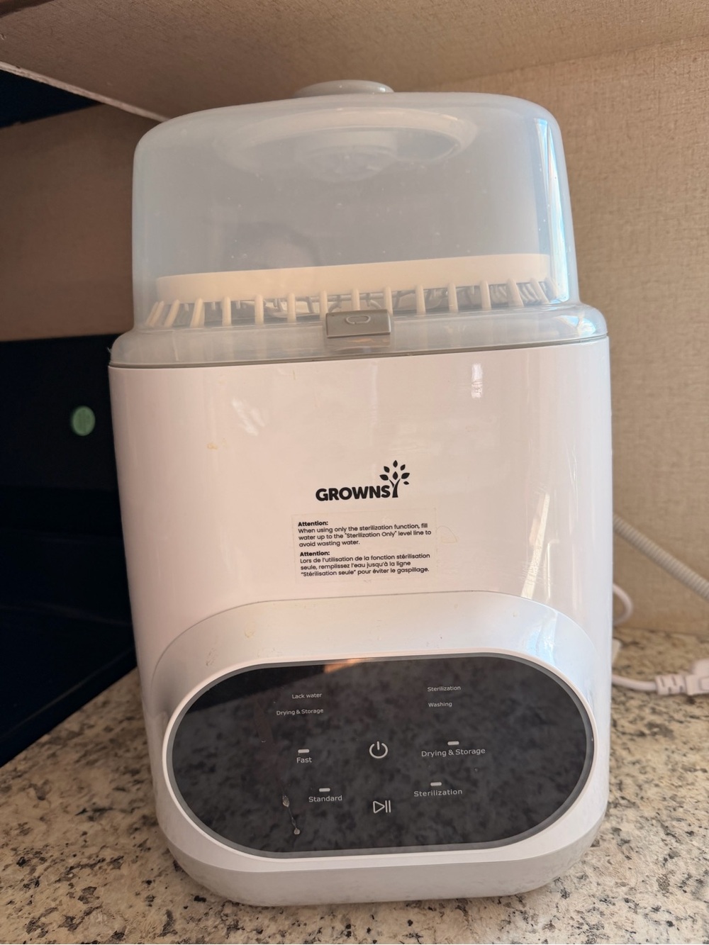 White Electric Bottle Washer,Sterilizer & Dryer